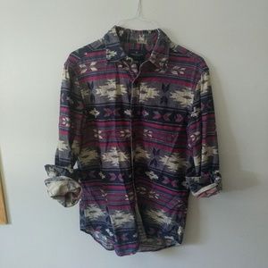 Aztec Print Casual Shirt